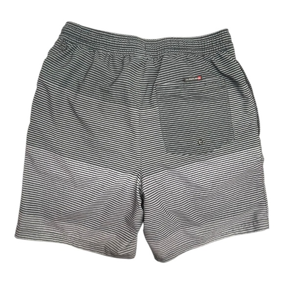 Quiksilver Striped Swim Shorts Size: S Color: black and gray - Picture 2 of 8